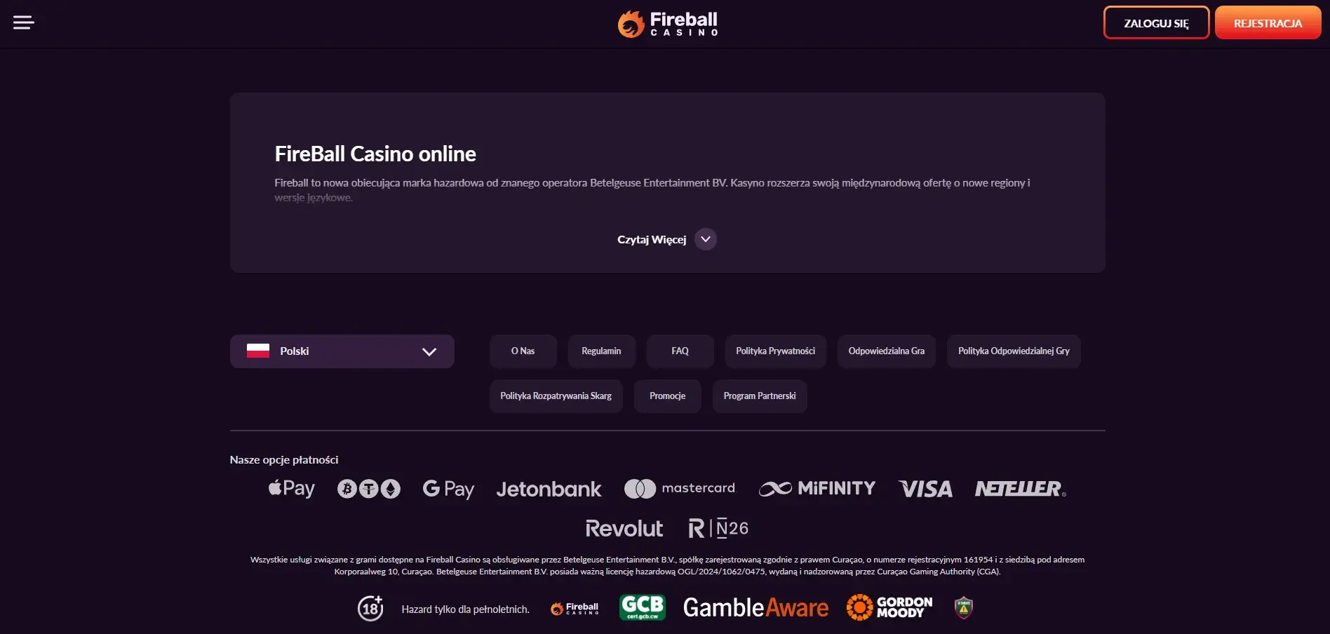 Licencja Fireball Casino a status kasyna online w Polsce